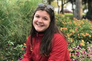 Photo: Julia Tropak, MSc student with Dr. Avena Ross