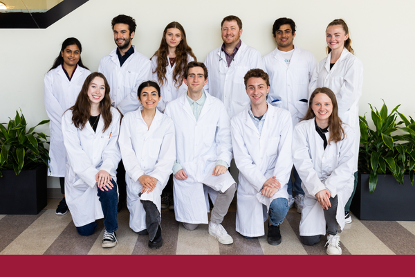 A group of Chemistry students pose together for a photo