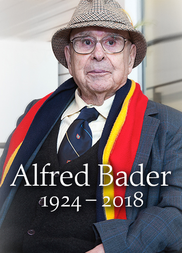 Photo: the late Dr. Alfred Bader