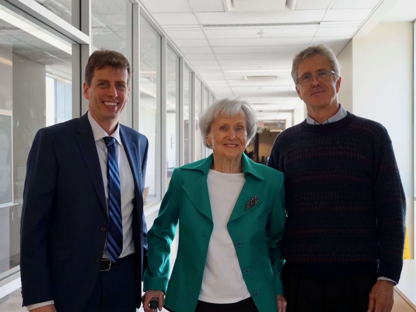 Photo: Dr. Ian Harrison, Elizabeth Harrison and Dr. Peter Loock