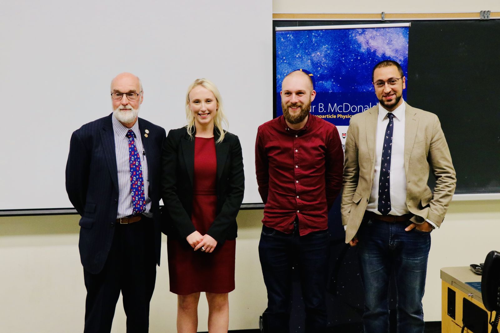 Photo: Morgan Lehtinen PhD candidate in the Liu group, who is the Canadian Finalist in the 2019 Young Persons’ Lecture Competition