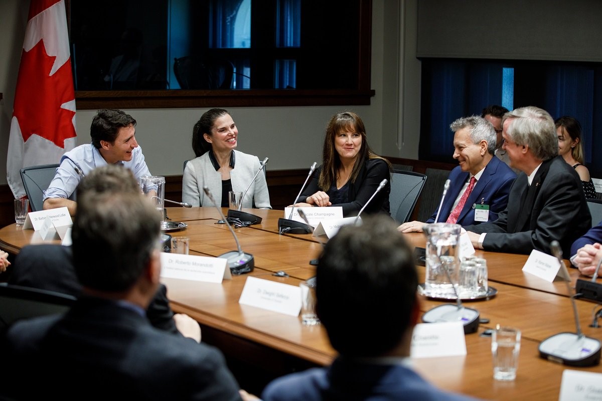 Photo: NSERC Brockhouse Canada Prize with Justin Trudeau