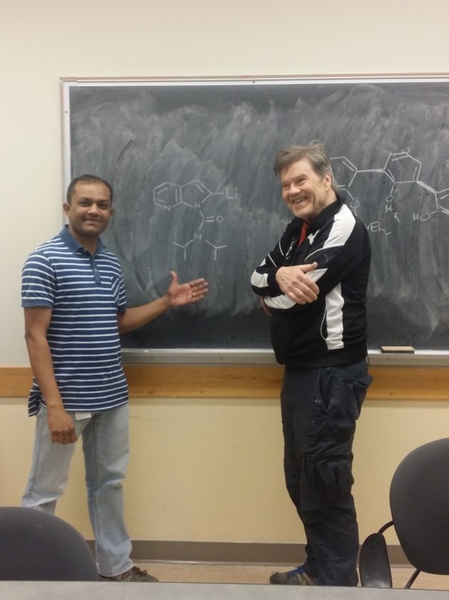 Photo: Drs. Victor Snieckus & Jignesh Patel